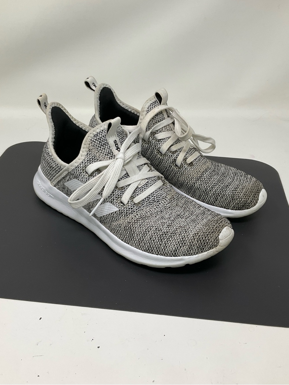 Adidas Cloudfoam Pure Cloud White Grey DB0695 Size 6